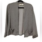 kim rogers Kim Rogers Black & White Polka Dot Dual Pocket Blazer Women’s Petite Small Photo 0