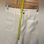 Faherty  cream wide leg pants stretch slacks womans size 32 EUC Photo 5