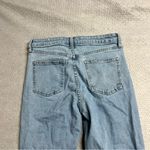 Uniqlo Women’s Light High Rise Raw Hem Straight Leg Jeans Size 26 EUC Photo 6