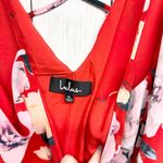 Lulus Dress Women XL Red Spaghetti Strap Floral Sundress Criss Photo 1