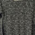 THML Black and Cream Asymmetrical Tiered Long Sleeve Tunic Photo 8