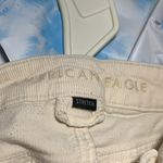 American Eagle AEO Cream Flare Stretchy Corduroy Pants Size 0 Photo 3