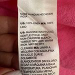 Chico's  Linen 1 US 8Small] pink Shirt Pockets Collared Oversized Dress Photo 13