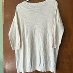 Anthropologie 🔴MOTH  size M heather ivory 3/4 dolmen sleeve knit top/sweater Photo 10