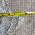 GAP Sleeveless Splitneck Mini Dress Khaki Beige Floral SIZE Medium Tiered Tan Photo 6