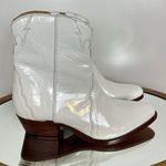 Free People New Frontier Western Bootie in White Leather Size EU 39.5 US 9.5 Photo 6