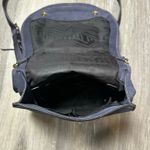 Rebecca Minkoff  Navy Blue Leather Suede Saddle Bag Photo 8