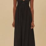 Farm Rio NWOT  Linen Blend Black Sleeveless Maxi Dress Size S Photo 1