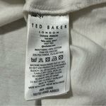 Ted Baker  Women’s Size 2 M White Black Logo Side Cotton Short Sleeve Tee T-Shirt Photo 7