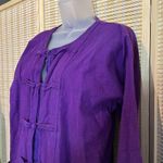 100% Cotton Unbranded Dark Purple Asian Style Jacket Frog Closures Thailand Size undefined Photo 6