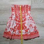 Rampage Strapless Floral Print Smocked Bandeau Top Photo 5