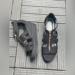 LAUREN by Ralph Lauren Women’s Kelcie Open Toe Casual Espadrille Sandals Sz 9.5 Black Photo 15