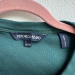 Veronica Beard  Jordyn Ribbed Cropped Tank Bottle Teal Green Size XL Racerback Photo 3