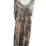 Faded Glory  size 4X sleeveless brown animal print dress Photo 8