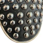 JSlides J/SLIDES black slip on sneakers with metal toe accents, size 8 EUC Photo 3