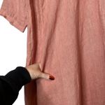 Positano Jean Paul Linen Midi Dress Pink Size XXL Photo 2