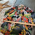 C&C California  Linen Blend Tropical Maxi Dress Caftan Coverup. Size Medium. Photo 8