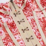Amazon Floral Tapestry Print Coquette Fairycore Corset Top Bustier w/ Garter Straps Photo 7