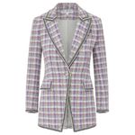 Veronica Beard 💕💕 Etney Tweed Dickey Jacket ~ Light Lavender Multi-Color 0 NWT Photo 11
