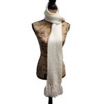 Joe Boxer  Knit Scarf‎ Rhinestone Embellished Fringe Winter OSFM Photo 5