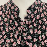 byTiMo Floral Summer Button Down Mini Dress Size L Black Size L Photo 4