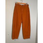 Everlane Women's Curved Canvas Barrel Leg Pant Orange Size 4 100% Cotton Photo 2