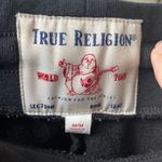 True Religion Women's Black Yellow Red Satin Side Striped Jogging Pants $140 M Photo 6
