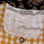English Factory Rare Anthropologie Yellow & White Checkered Dress Sz. S Photo 1