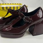 Sam Edelman Circus Women’s Kay Mary Burgundy Platform T Strap Pumps Size 9.5 Photo 1