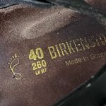 Birkenstock Gizeh Sandals L9 M7 Black Patent Leather Birko-Flor Thong Boho Photo 10