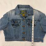Star Jeans Y2K 90’s Faded Blue Denim Retro Cropped Jean Jacket Size Medium Photo 6