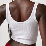 Urban Outfitters Out From Under White Drew Seamless Ribbed Cropped Tank Top Photo 3