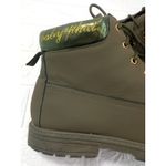 Baby Phat Women’s Olive Green Vegan Leather Combat Boots Size 9 Photo 5