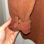 White Birch  Rust Button Down Top Women’s Medium Photo 4
