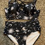 Sun & Moon Bikini Set Black Size 8 Photo 0