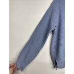 SHEIN Light Blue Waffle Knit Sweater Photo 1