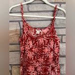 Lucky Brand Braided strap floral Print sleeveless dress rust red boho size large Photo 7