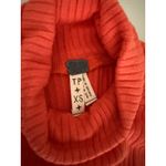 Free People We the Orange Ribbed New City Turtleneck Tank Sleeveless Top XS Photo 2