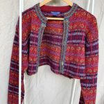 Vintage Wool Cropped Cardigan Multiple Size L Photo 0