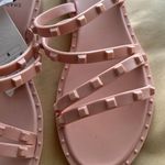 Shade & Shore  liv Sz 6 womens studded strap blush slide sandals Photo 1