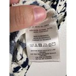 Anthropologie Vanessa Virginia Abstract Print Navy White V-Neck Tunic Top Size M Photo 7