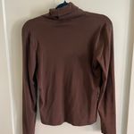 Jones New York Brown Turtleneck Shirt Photo 2