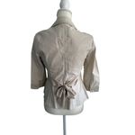 White House | Black Market WHBM Beige Bow Tie Back Blazer Jacket Size 00 Photo 6