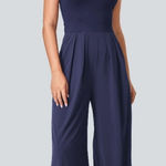 Halara NWT NEW  Breezeful Jumpsuit Size XL Regular in patriot blue navy Photo 0