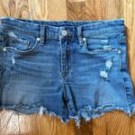 BLANK NYC Reeve High-Rise Cutoff Denim Shorts – Distressed Vintage Wash Photo 0