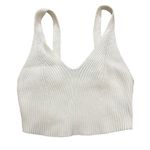 SheIn  White Ribbed Crop Top Photo 0