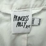 Princess Polly Fallout Wide Leg White High Rise Cargo Ankle Cotton Pants Sz 8 Photo 4