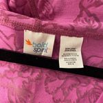 Bold Spirit Size XL Pink Semi Sheer Rose Floral Short Sleeve Pullover Hoodie Top Photo 9