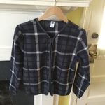 Gap Vintage Dressy Plaid Fleece Jacket - Sz Small Photo 4