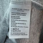 American Eagle Women's Mock Neck Ribbed Cropped Top Shirt Gray Long Sleeve Sz XL Photo 12